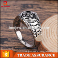 Tai Silver Surface Stainless Steel Arabic Lucky Muslim Allah Men Ring Jewelry